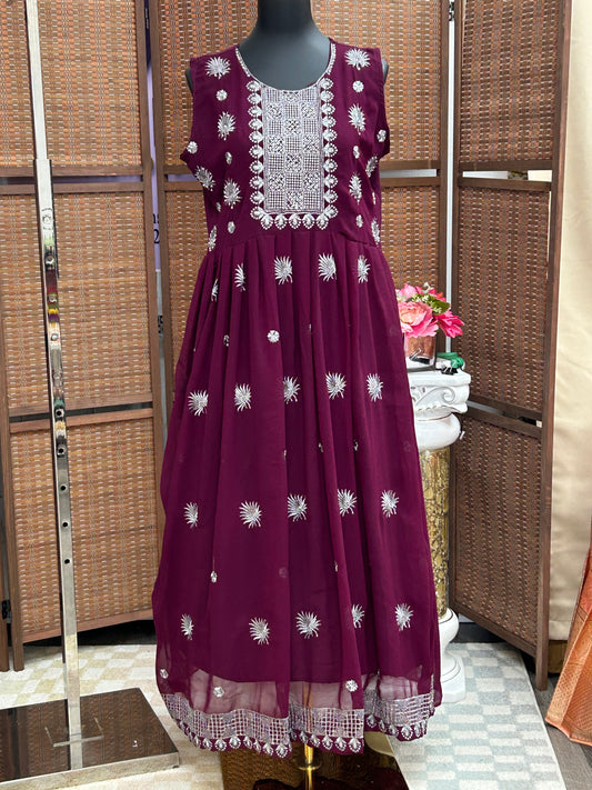 Georgette long kurti