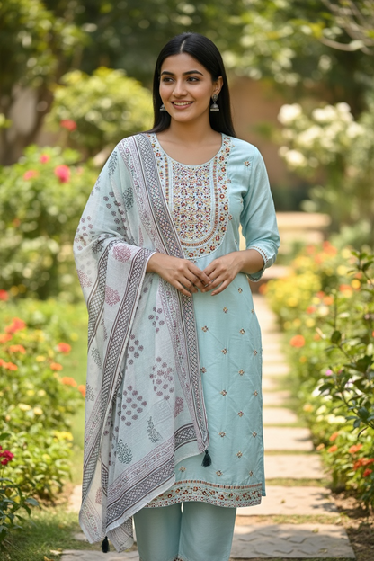 Silk Kurti set  | salwar suit