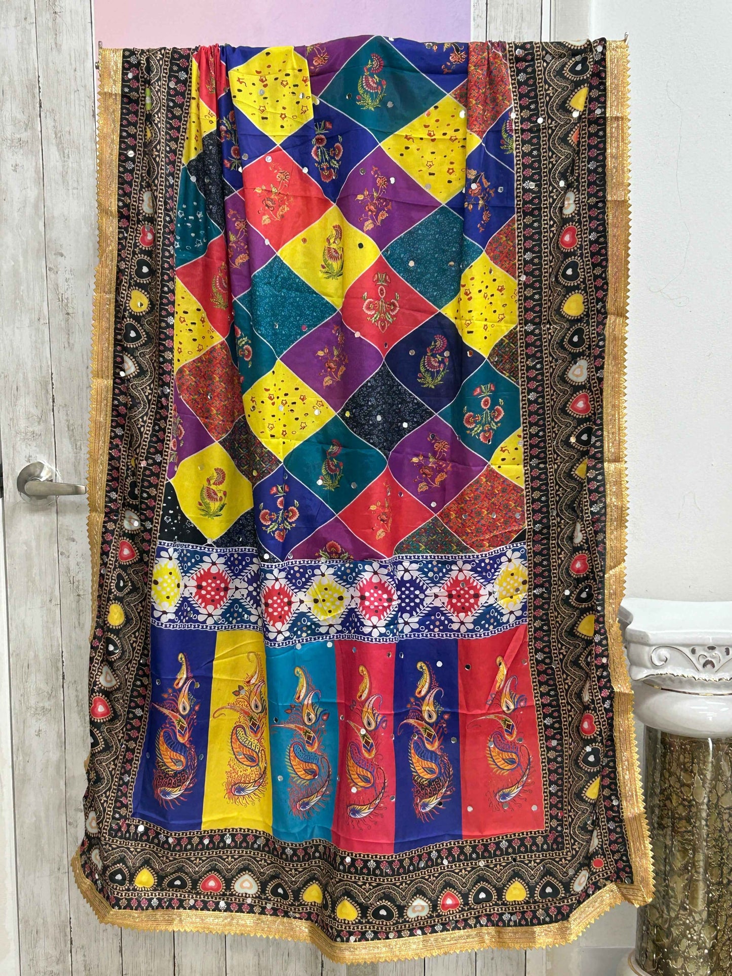Multi colored dupatta
