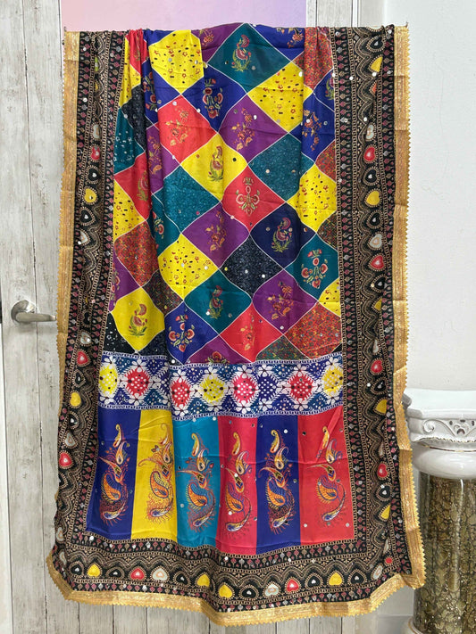 Multi colored dupatta