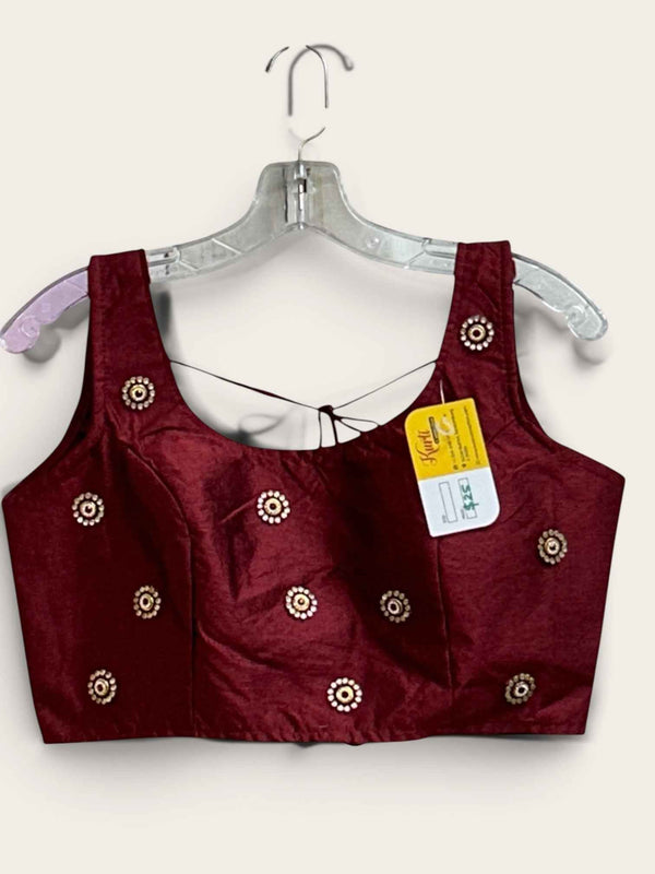 Raw silk blouse