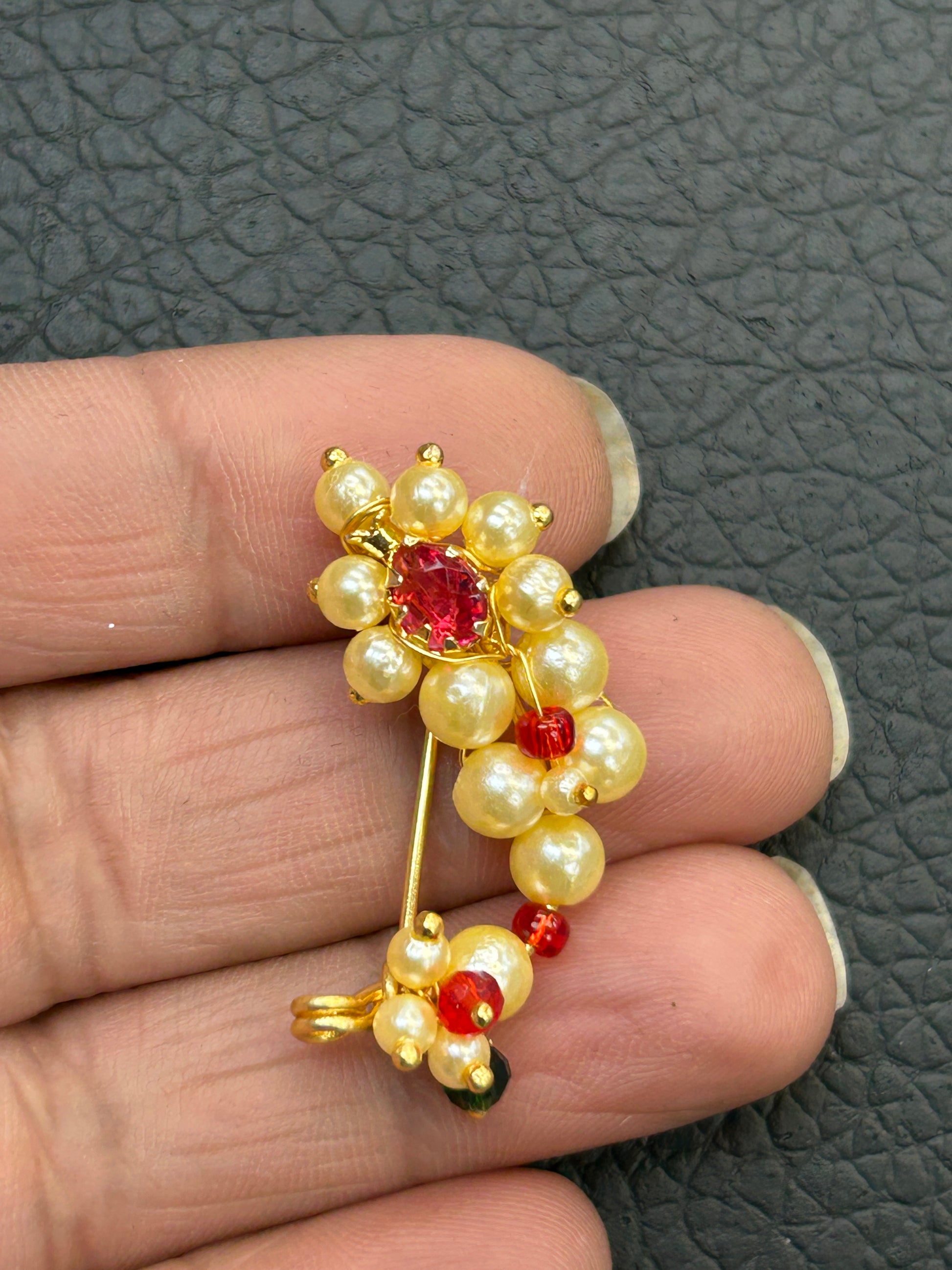Maharashtrian Nath : nose pin - Kurti Connection USA