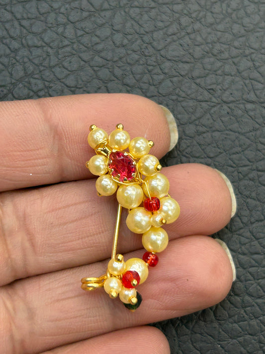 Maharashtrian Nath : nose pin - Kurti Connection USA