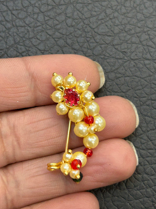 Maharashtrian Nath : nose pin - Kurti Connection USA