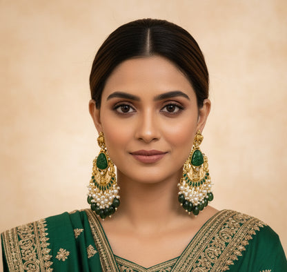 Long jhumki earrings