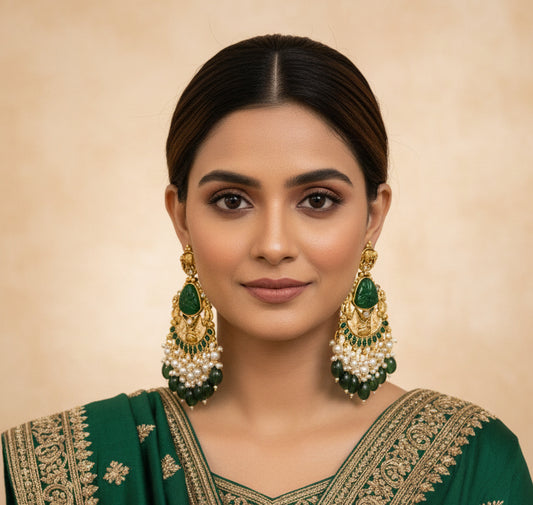 Long jhumki earrings
