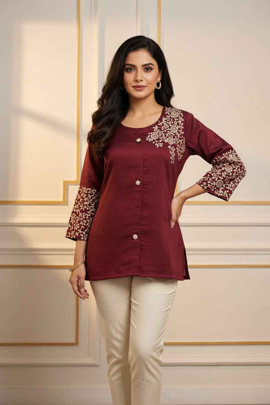 Silk short kurti
