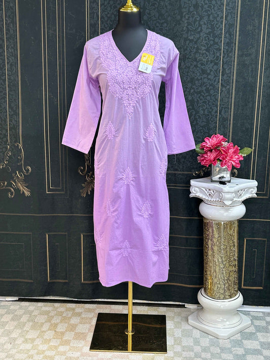Chikankari cotton Kurti