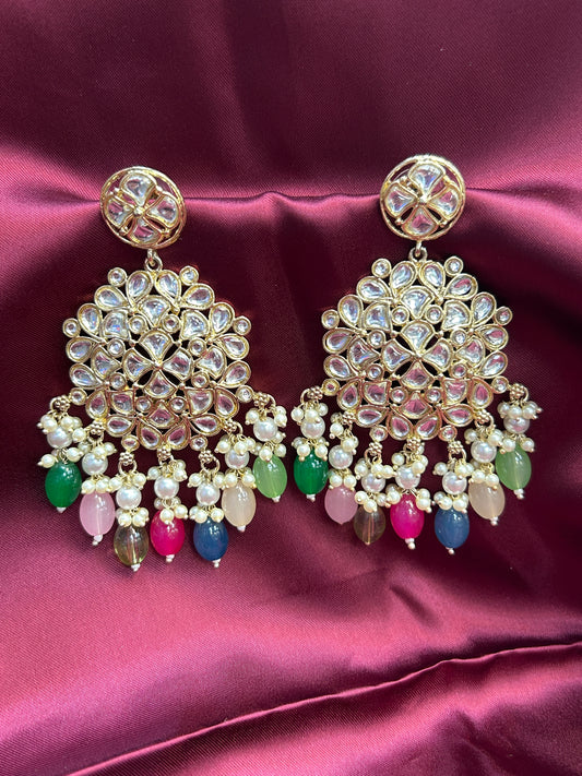 Kundan earrings - Kurti Connection USA