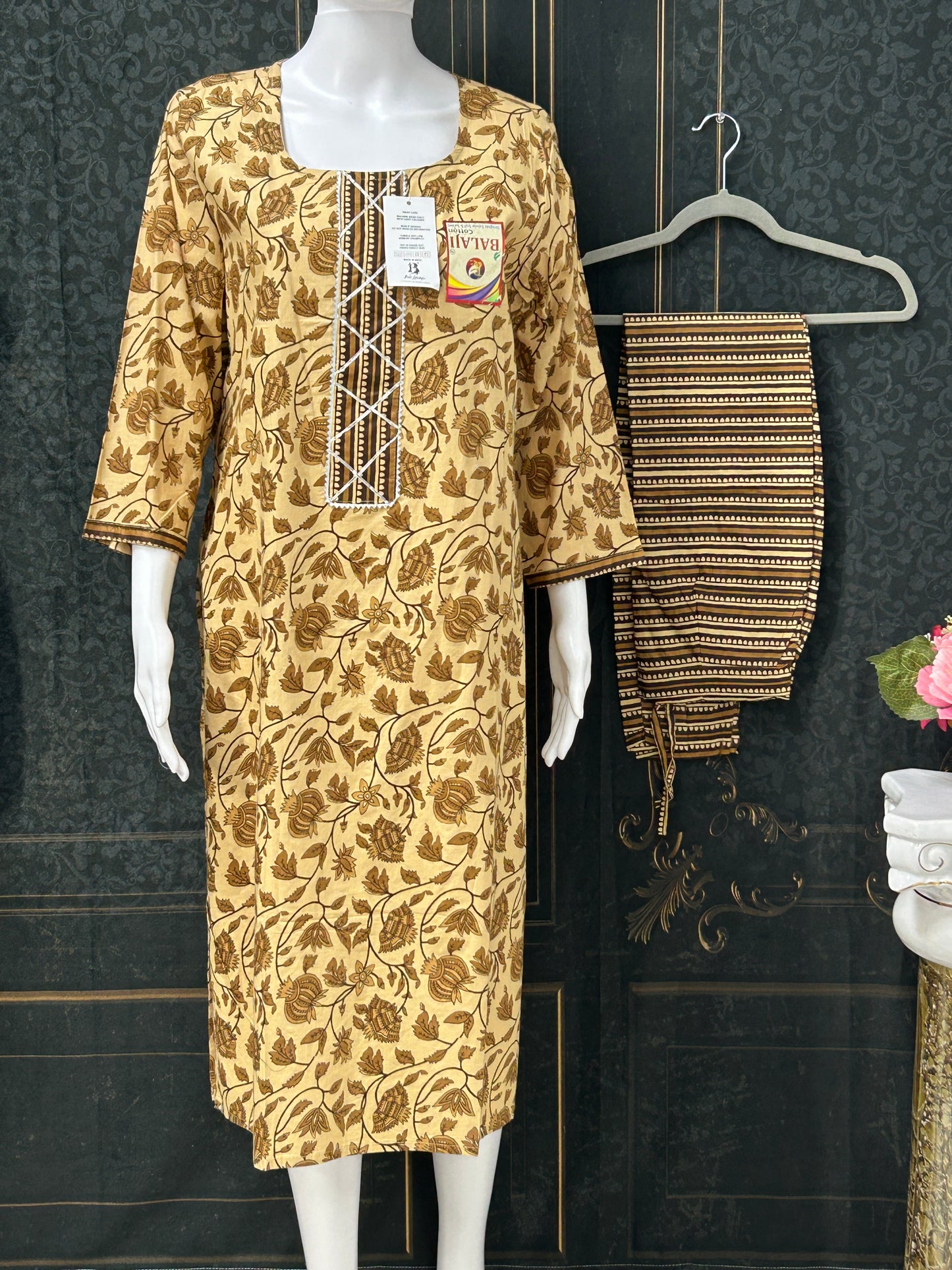 Cotton Kurti pant set - Kurti Connection USA