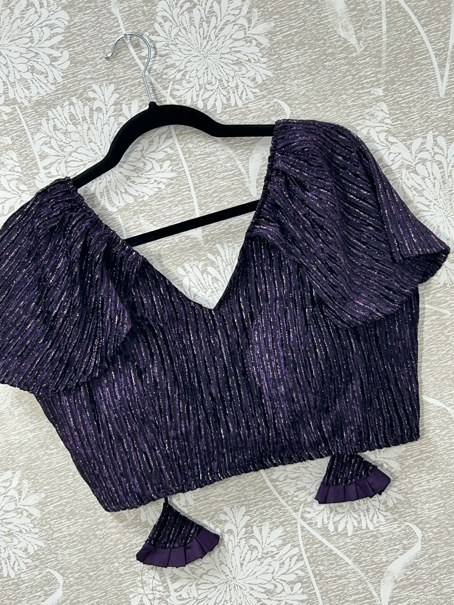 Fancy cap sleeve blouse - Kurti Connection USA