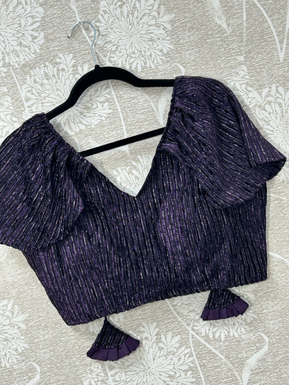 Fancy cap sleeve blouse - Kurti Connection USA