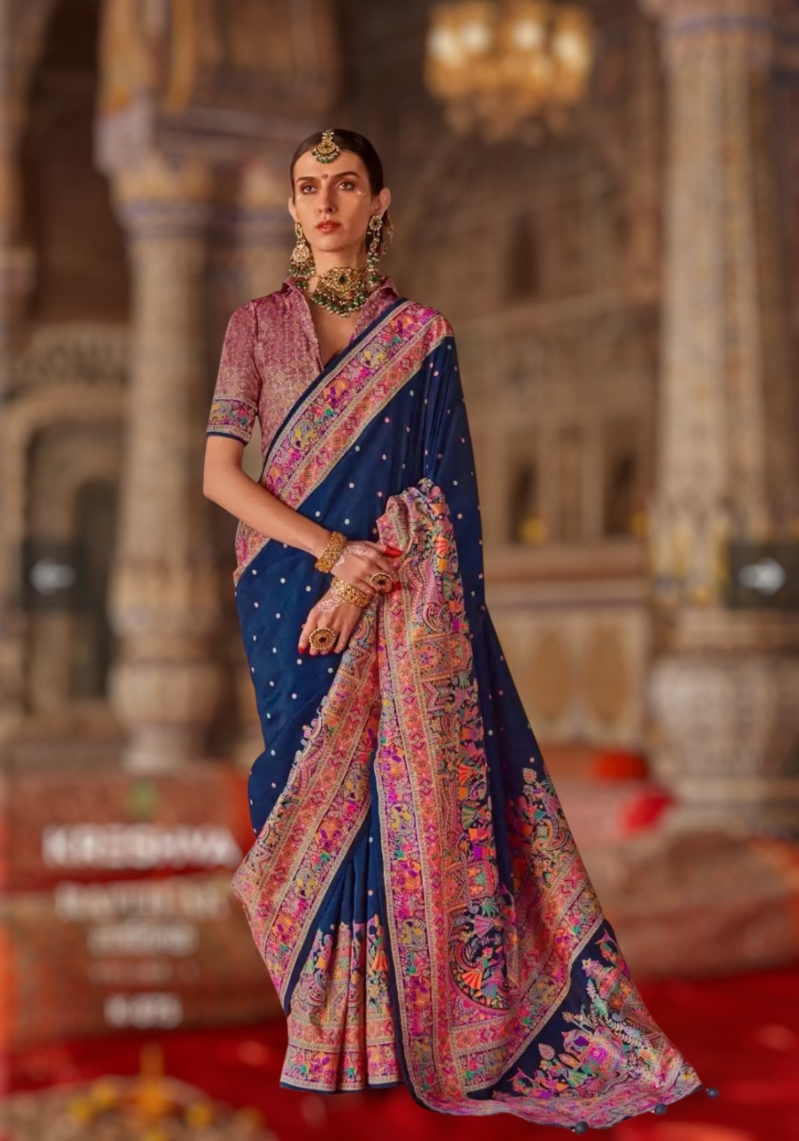 Wedding wear silk saree - Kurti Connection USA