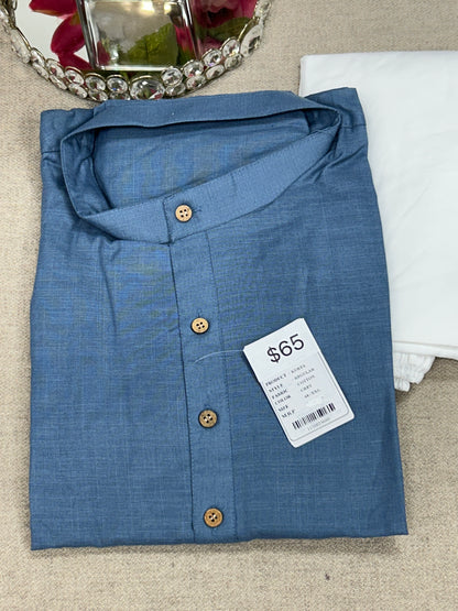 Pure cotton kurta pajama set - Kurti Connection USA