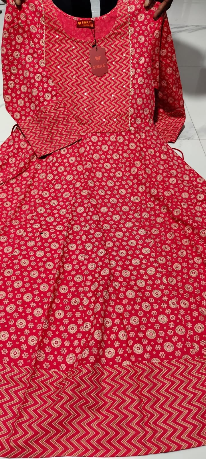 Jaipur cotton long Kurti - Kurti Connection USA