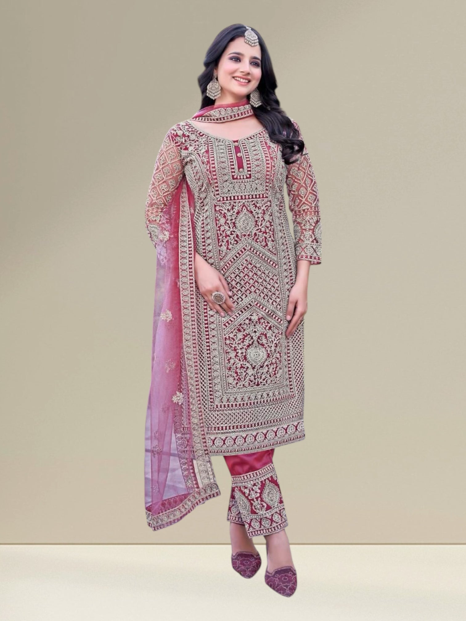 Heavy party wear salwar set - Kurti Connection USA