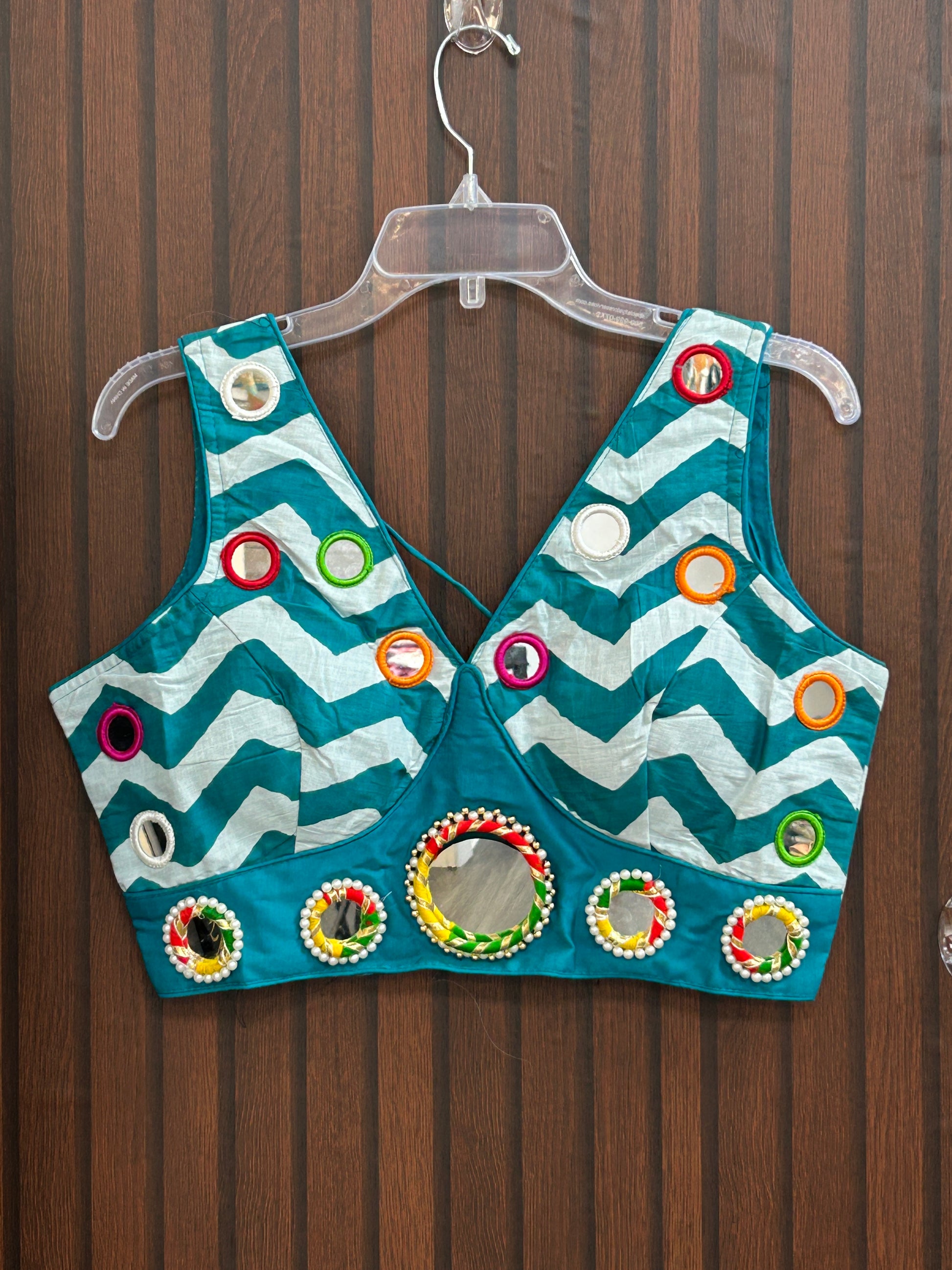 Mirror work blouse - Kurti Connection USA