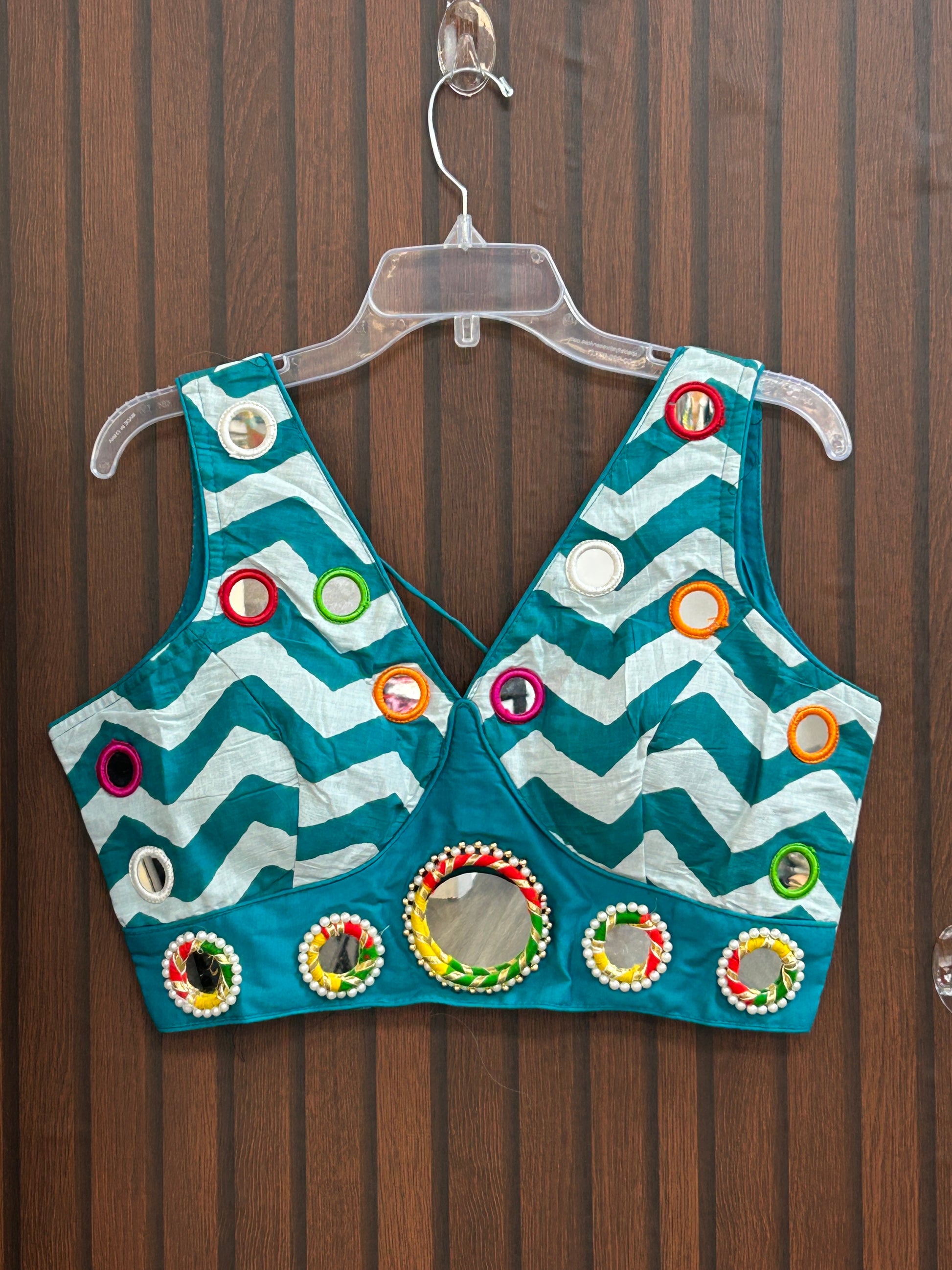 Mirror work blouse - Kurti Connection USA
