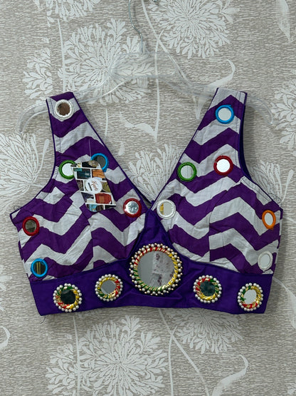 Mirror work blouse - Kurti Connection USA