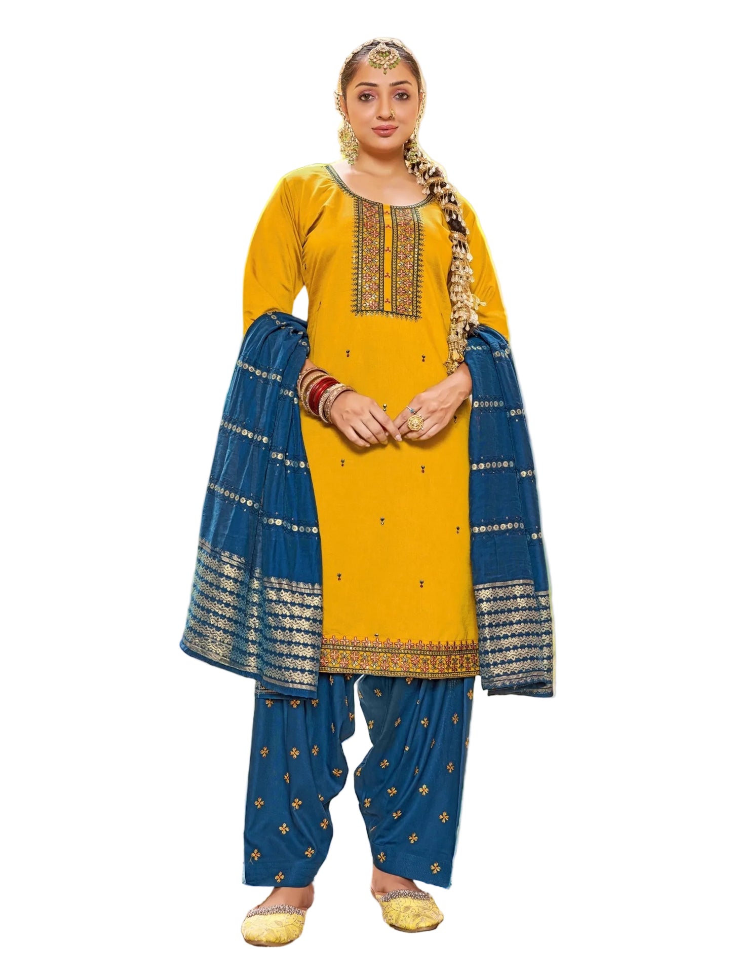 Queen : rayon patiala suit by Kurti Connection USA