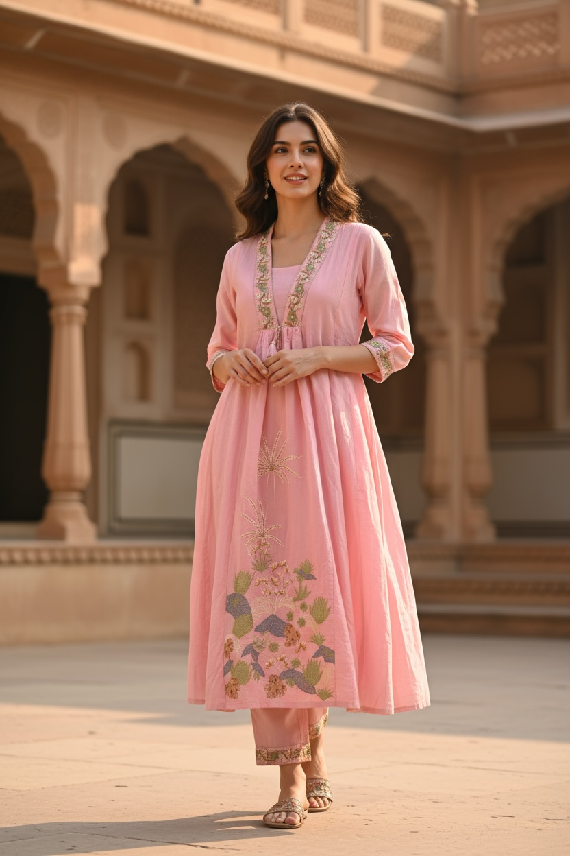 Cotton Co ord set : Kurti pant set / clearance by Kurti Connection USA