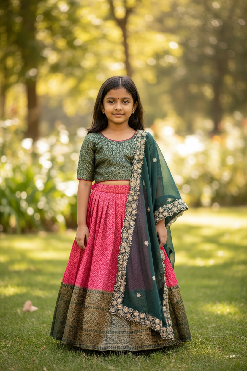 Lehenga Choli set for Kids Size 4: girls by Kurti Connection USA
