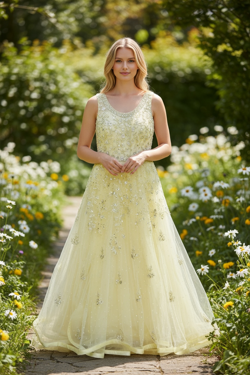 Party wear long gown by Kurti Connection USA