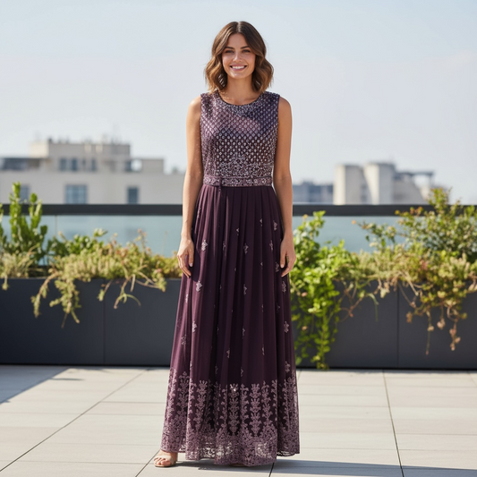 Party wear long kurti - Kurti Connection USA