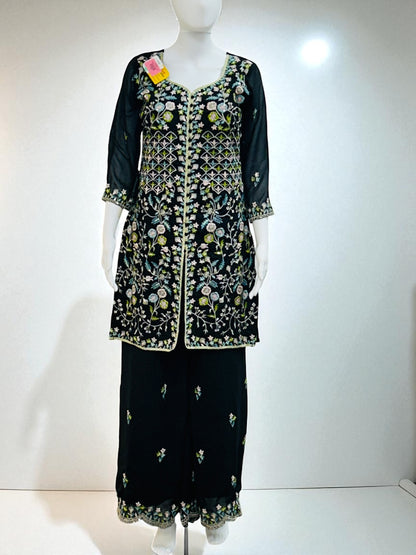 Short kurti with Plazzo set - Kurti Connection USA