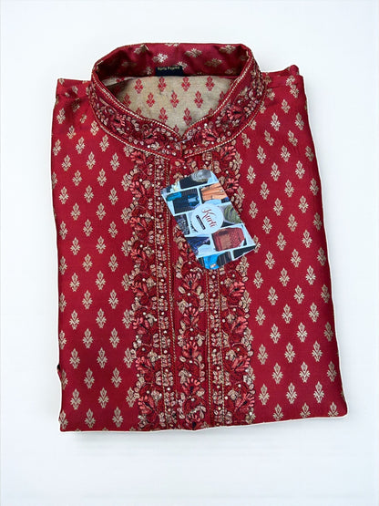 Silk short Kurta - Kurti Connection USA