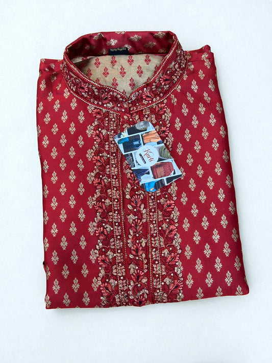 Silk short Kurta - Kurti Connection USA