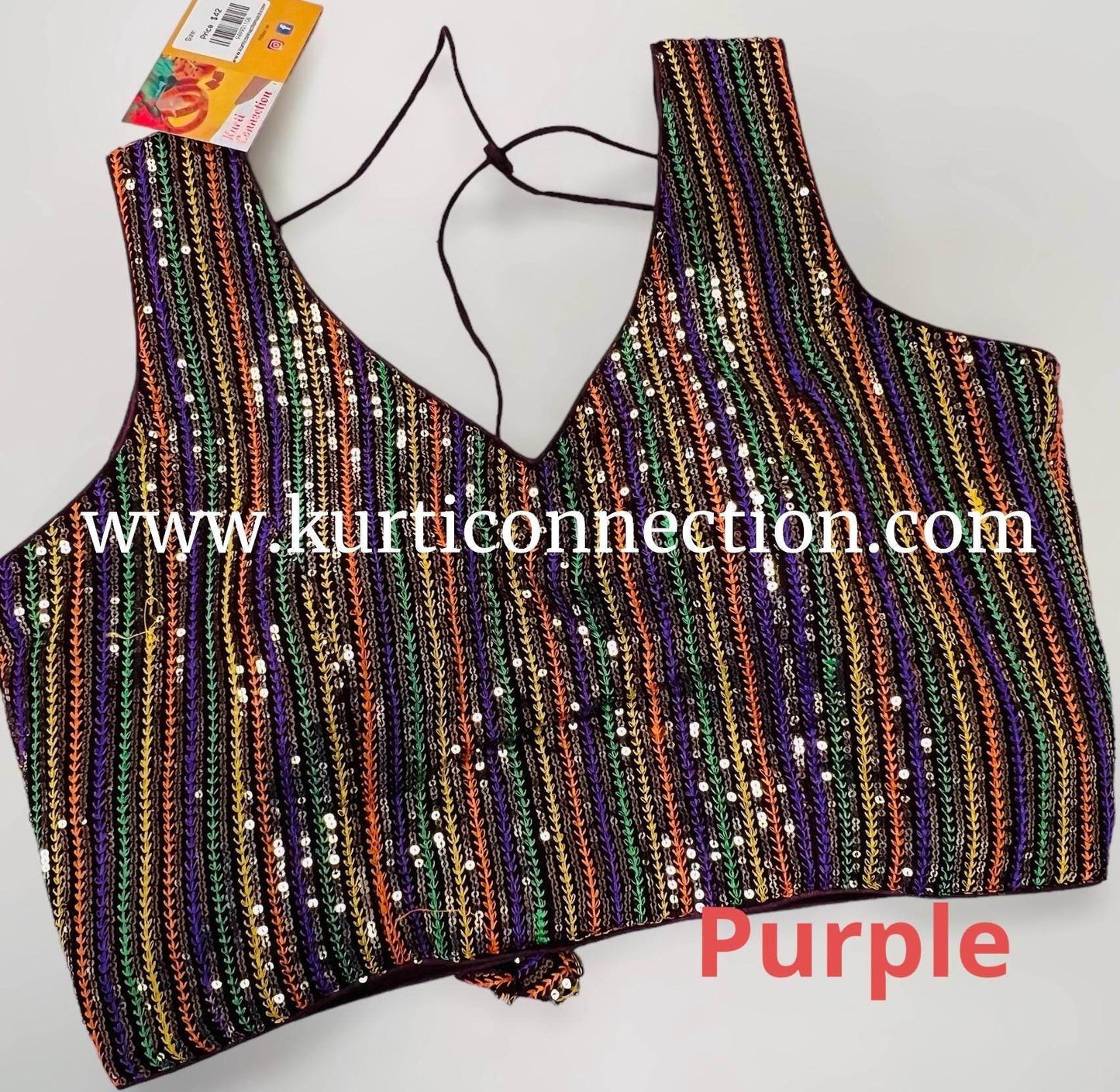 Sequin blouse - Kurti Connection USA