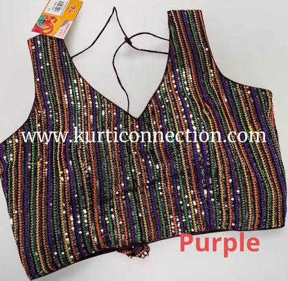 Sequin blouse - Kurti Connection USA