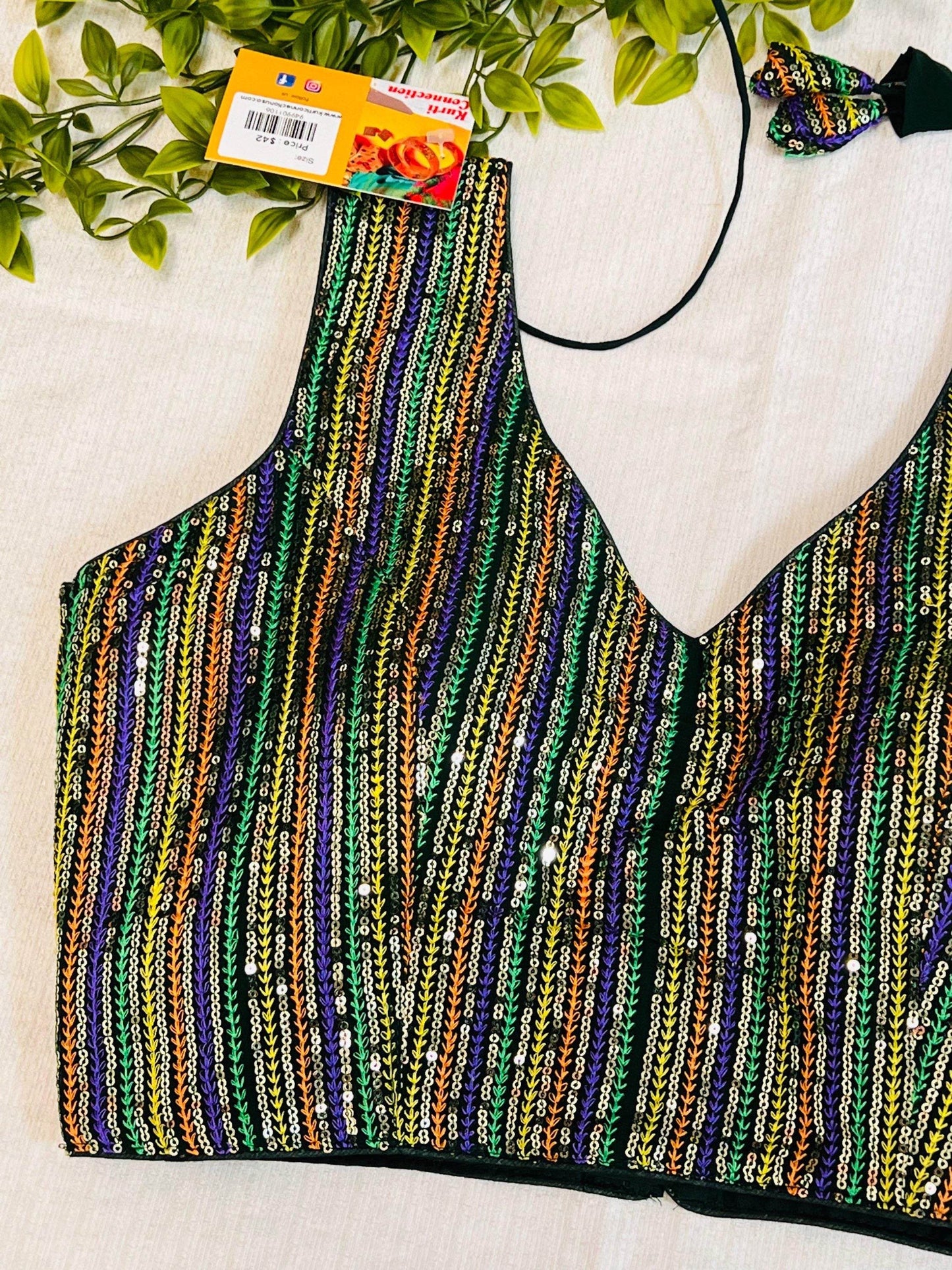 Sequin blouse - Kurti Connection USA
