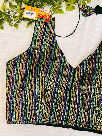 Sequin blouse - Kurti Connection USA
