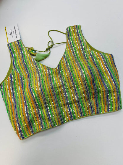 Sequin work blouse - Kurti Connection USA