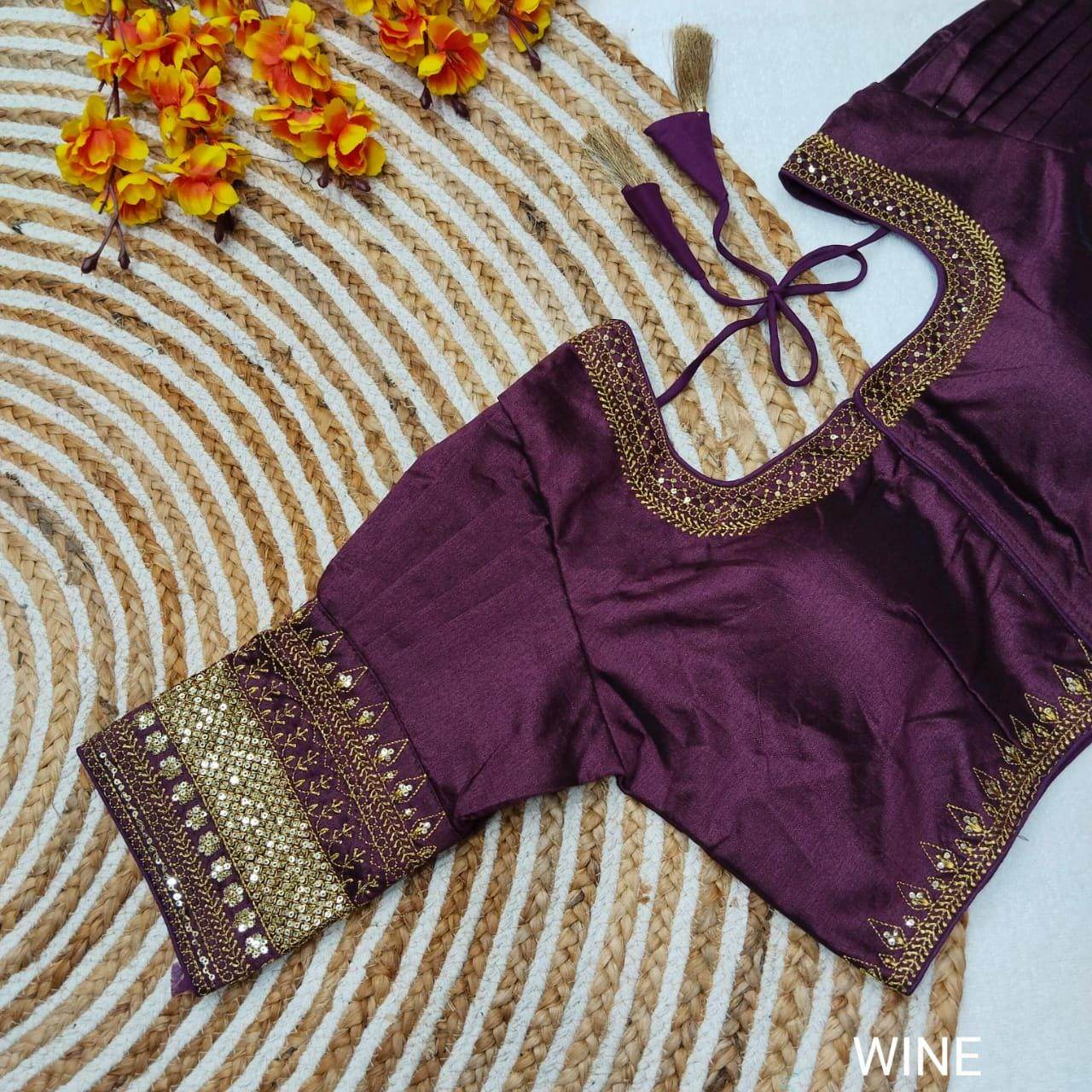 Silk Blouses : Colors available - Kurti Connection USA