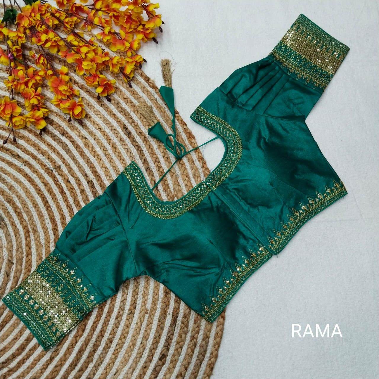 Silk Blouses : Colors available - Kurti Connection USA