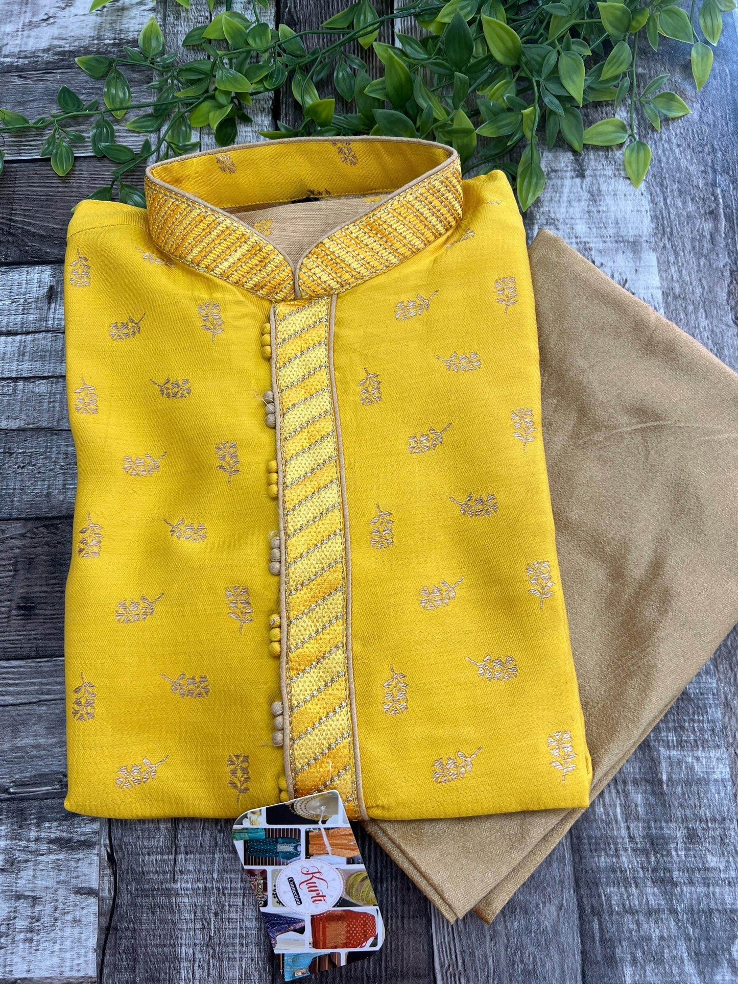 Silk kurta pajaama set - Kurti Connection USA
