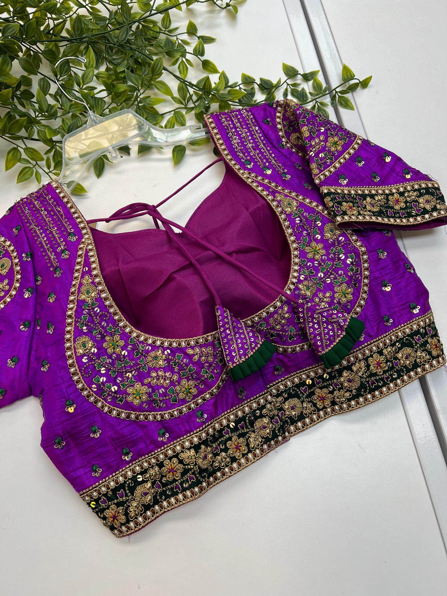 Et7514 readymade blouse / party wear blouse | blouse for lehenga - Kurti Connection USA