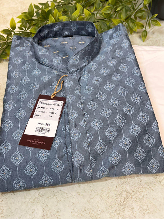 Silk kurta pajaama - Kurti Connection USA