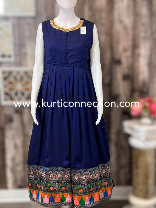 Party wear long kurti - Kurti Connection USA