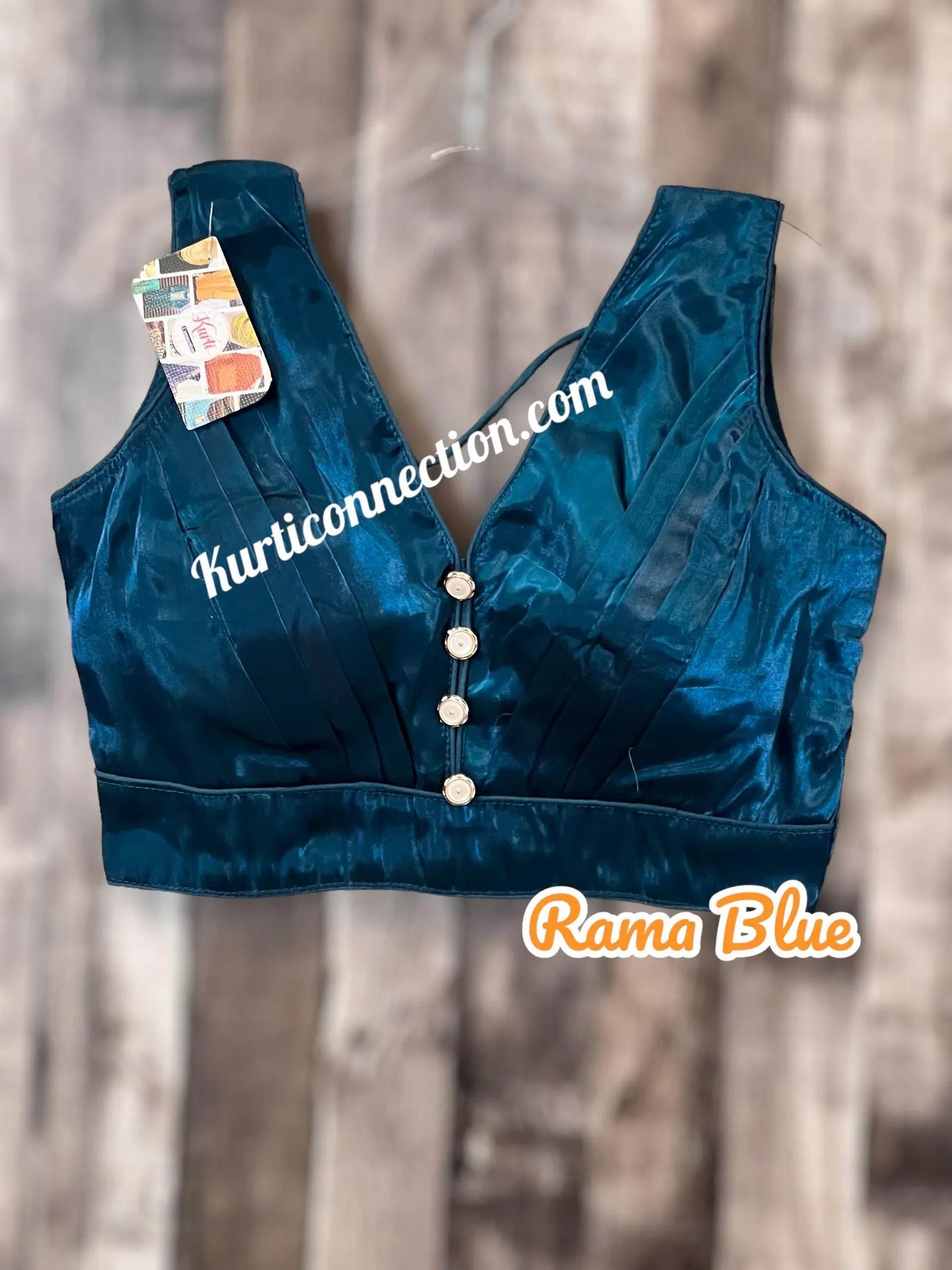 Satin silk blouse - Kurti Connection USA