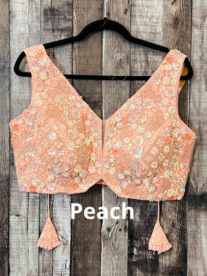 Heavy sequin work blouses