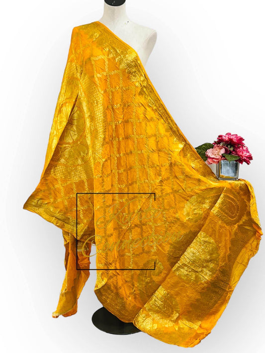 Bandhani silk dupatta - Kurti Connection USA