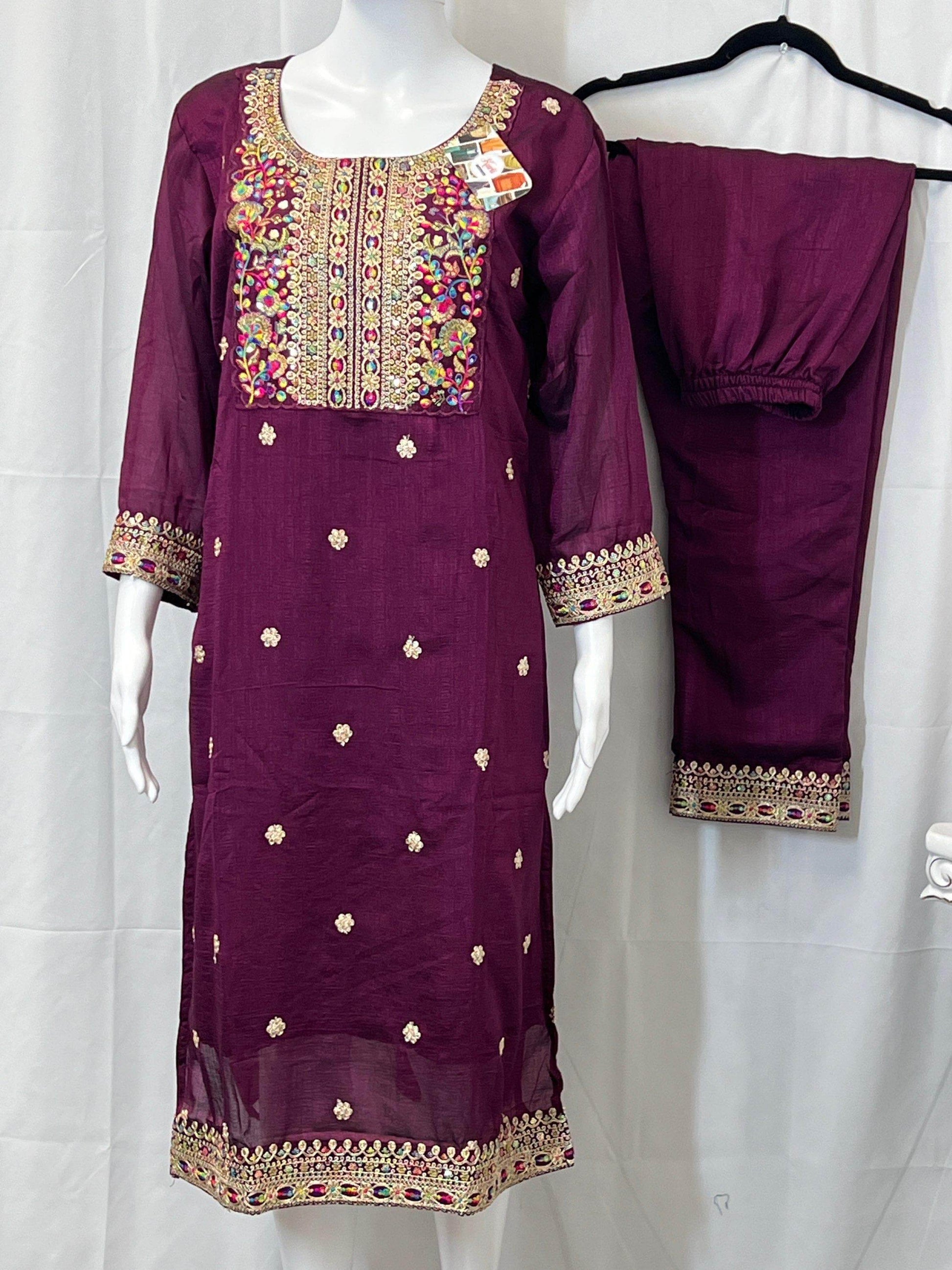 Salwar Suit | Kurti pant set with dupatta - Kurti Connection USA
