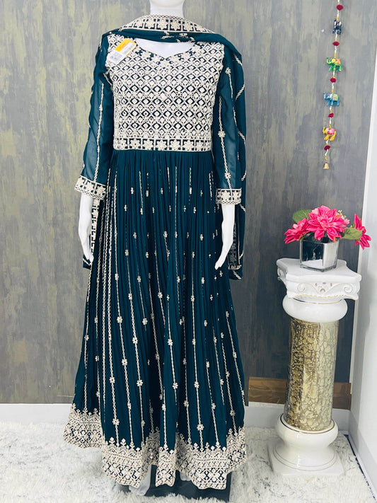 Party wear long kurti - Kurti Connection USA