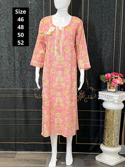 Cotton kurti | printed cotton kurti | Indian salwar suit - Kurti Connection USA