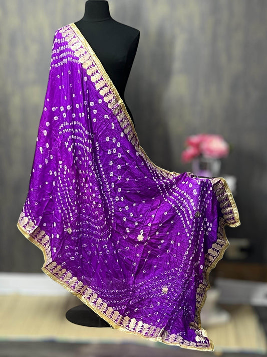 Bandhani dupattas with gota patti work - Kurti Connection USA