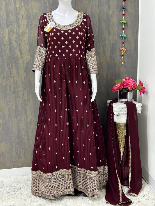 Party wear long kurti set - Kurti Connection USA
